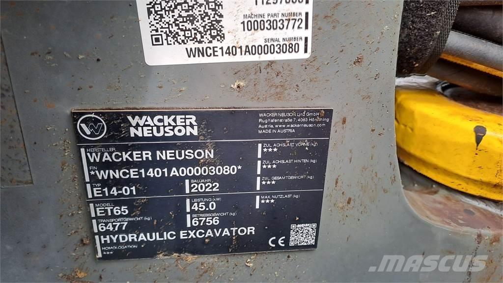 Wacker Neuson ET65 Escavadoras de rastos