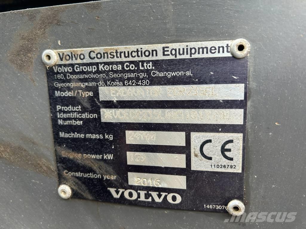Volvo ECR 235 E L Escavadoras de rastos