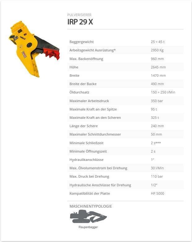 Indeco IRP 29 X Britadeiras de construção