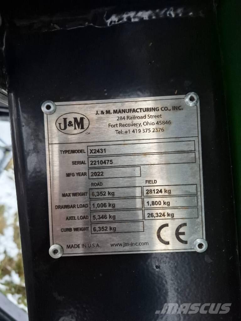 J&M X2431 Carrinhos de grão