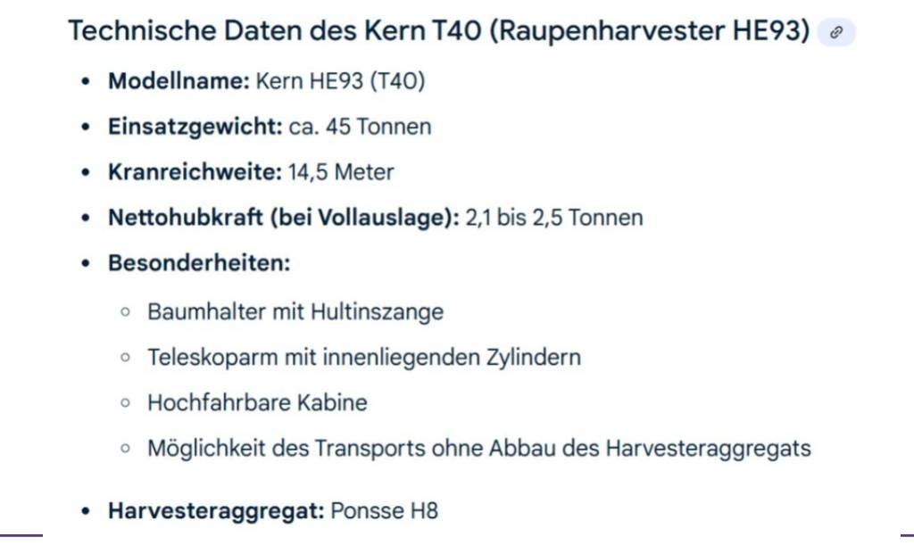 Kern T40 Processadores florestais
