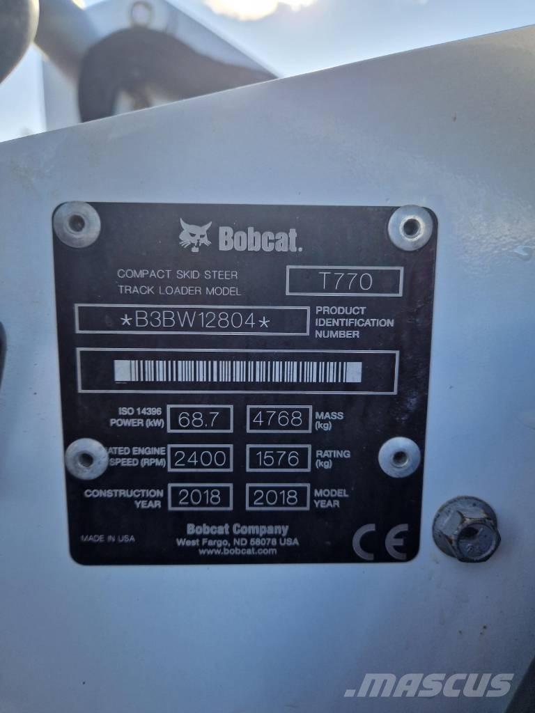 Bobcat T 770 Pás Carregadoras de rastos