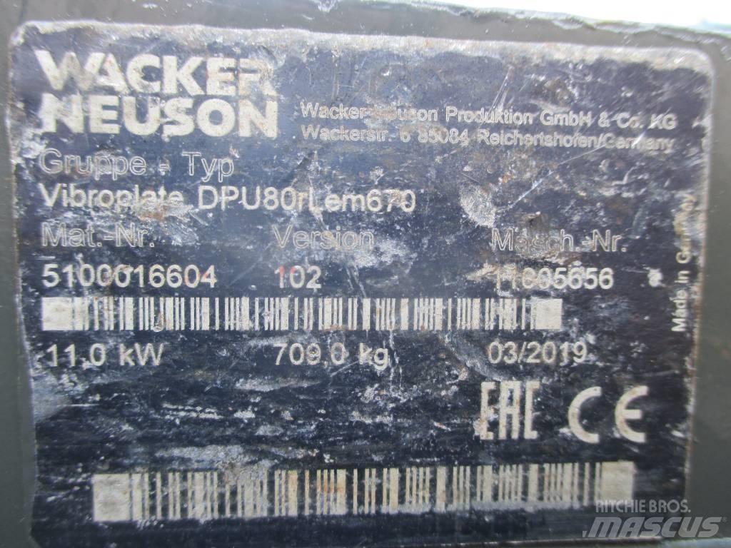 Wacker Neuson DPU 80 Placas compactadoras
