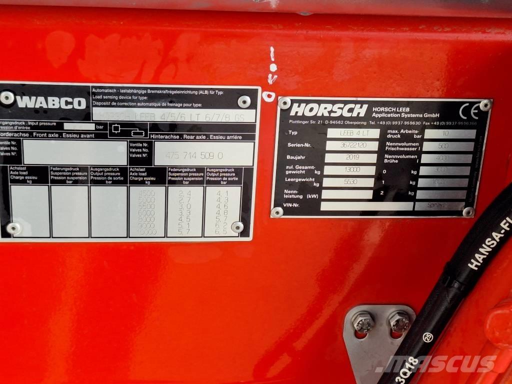 Horsch Leeb 4 LT Pulverizadores rebocados