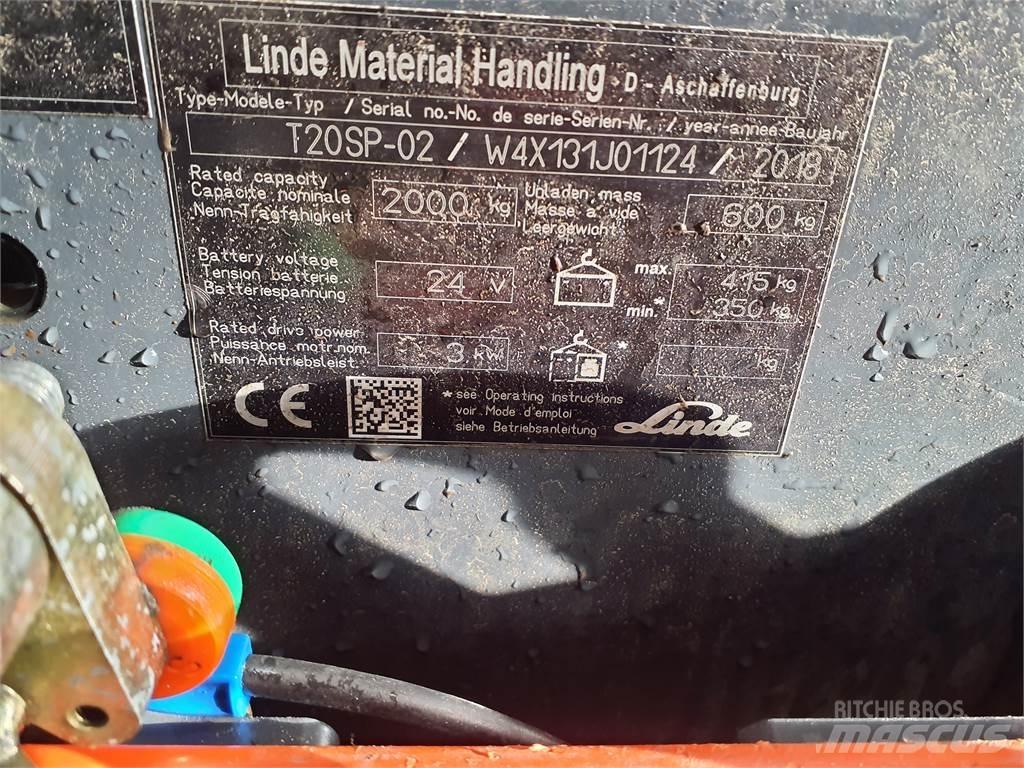 Linde T20SP kurz Porta palettes