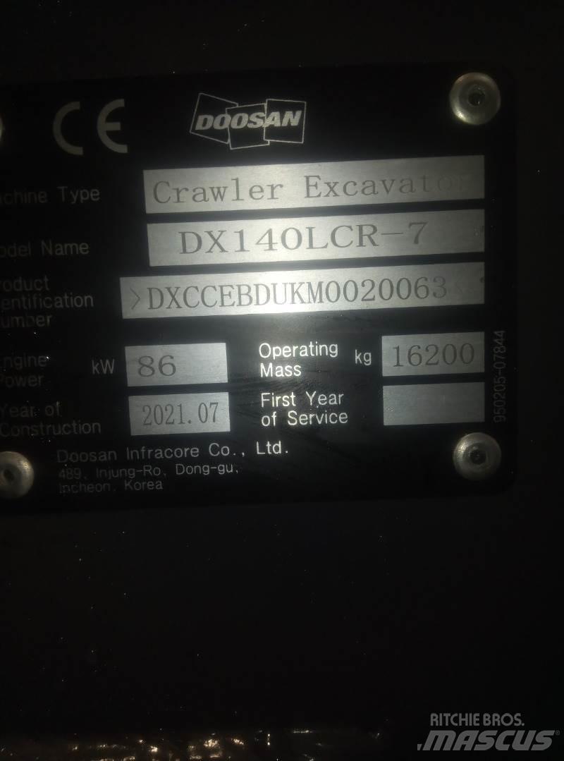 Doosan DX140LCR-7 Escavadoras de rastos