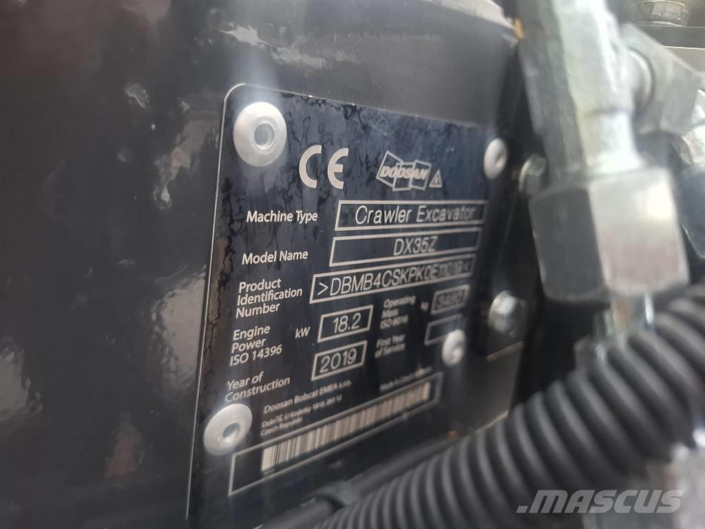 Doosan DX 35 Z Mini Escavadoras <7t