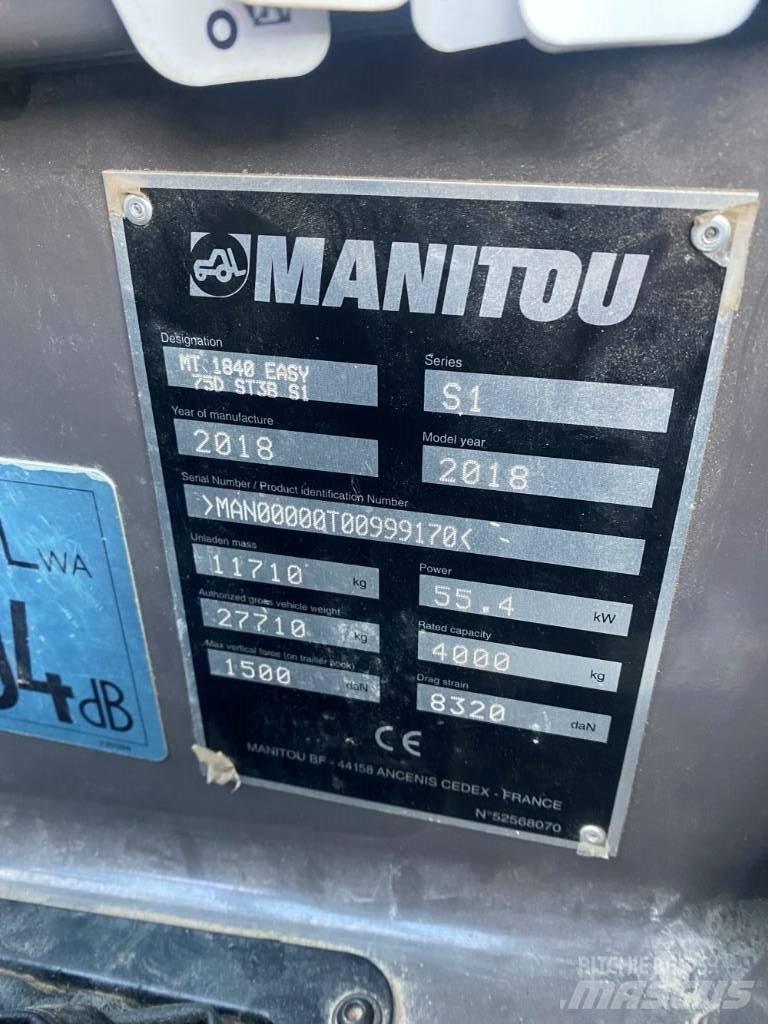 Manitou MT 1840 Manipuladores telescópicos