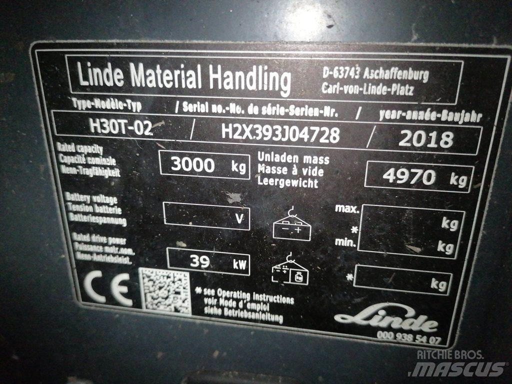 Linde H30T-02 Empilhadores a gás