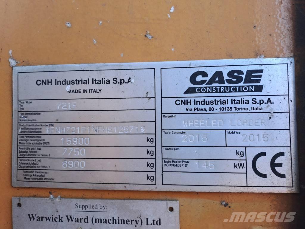 CASE 721 F XR Pás carregadoras de rodas