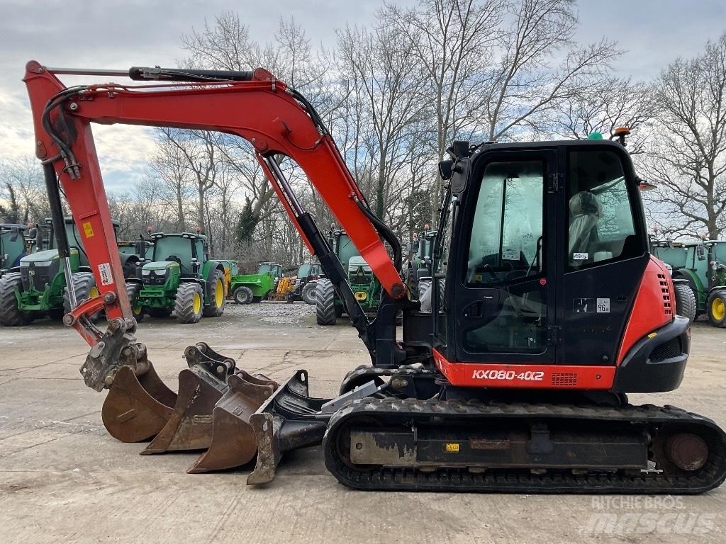 KUBOTA KX080 Escavadoras Midi 7t - 12t