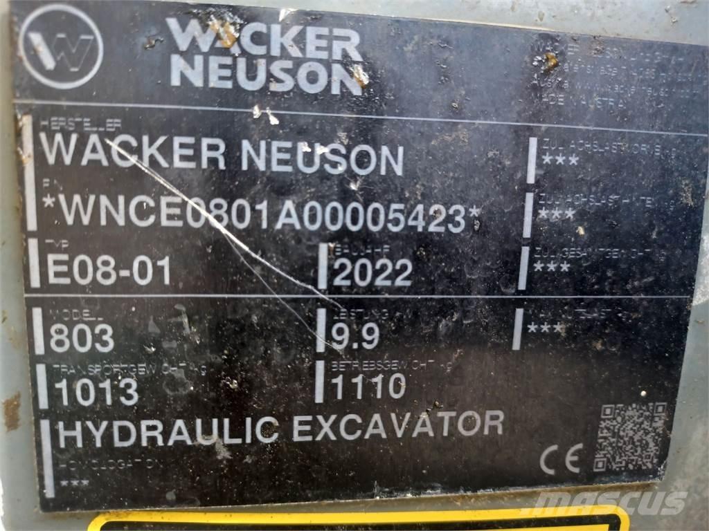 Wacker Neuson 803 Escavadoras de rastos