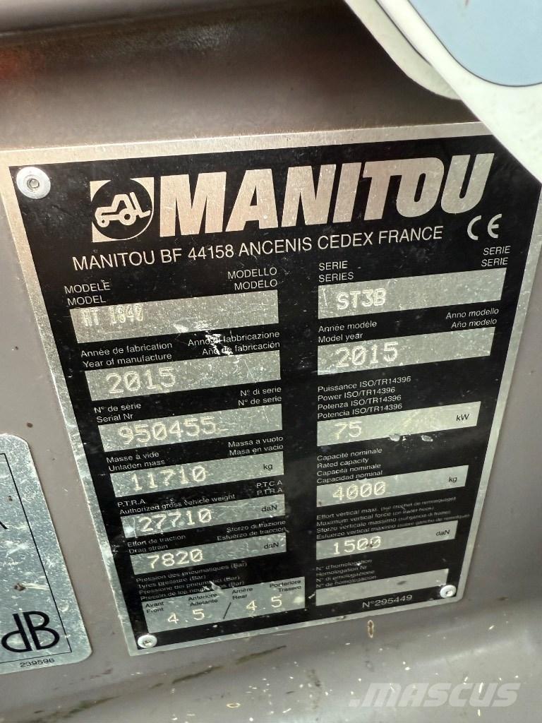 Manitou MT 1840 ST3B Manipuladores telescópicos