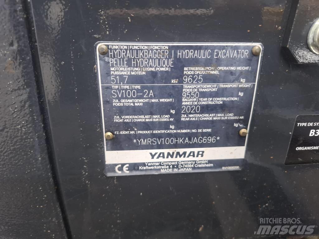 Yanmar SV 100-2A Escavadoras Midi 7t - 12t