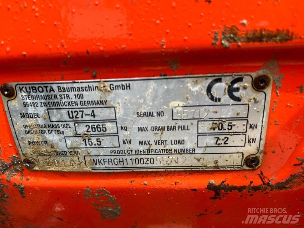 Kubota U 27-4 Mini Escavadoras <7t