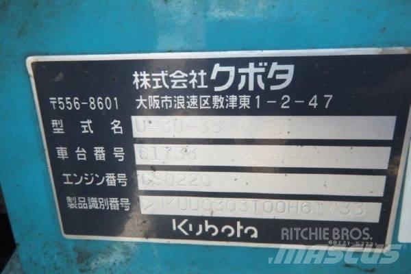 Kubota U-30-3S Mini Escavadoras <7t