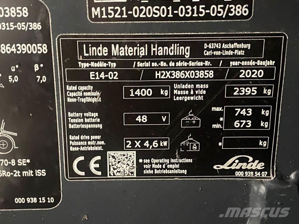 Linde E14-02 Empilhadores eléctricos