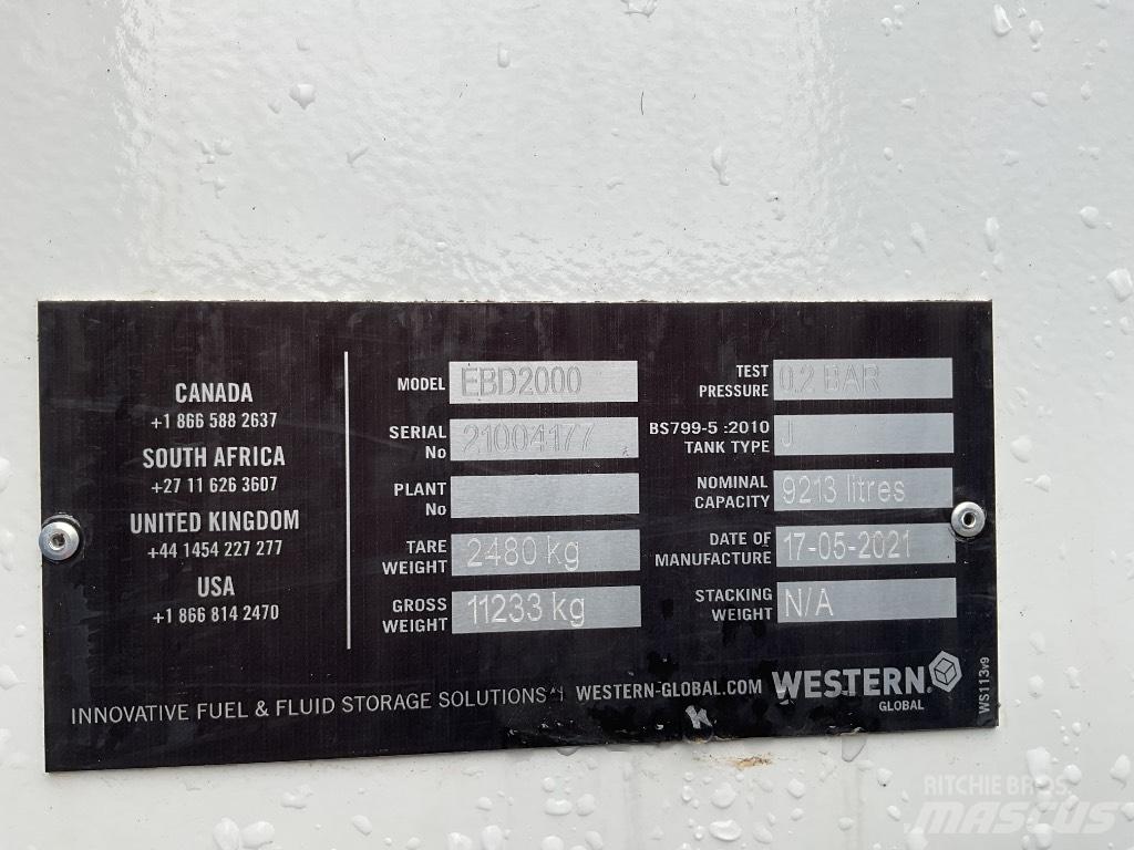 Western EBD2000 Reservatórios de combustível e aditivos 