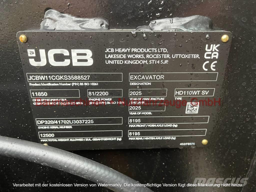 JCB Hydradig 110W Escavadoras de rodas