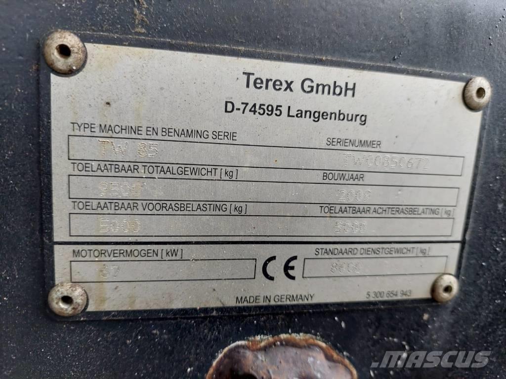 Terex TW 85 Escavadoras de rodas