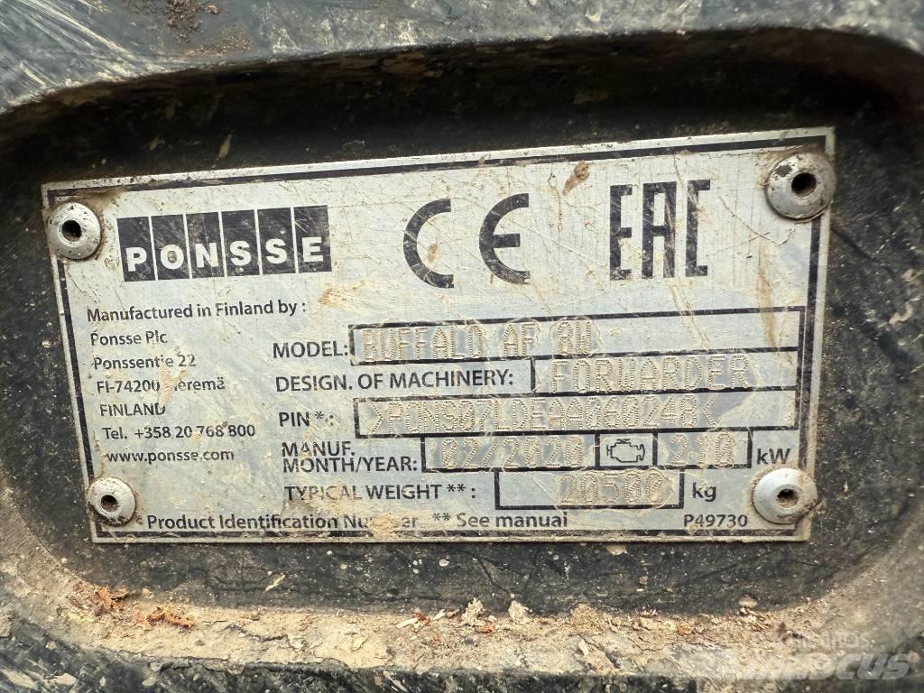 Ponsse BUFFALO AF 8W Forwarders florestais