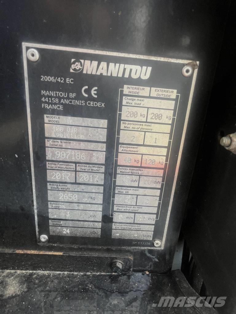 Manitou 100 VJR Plataformas de Mastro Vertical