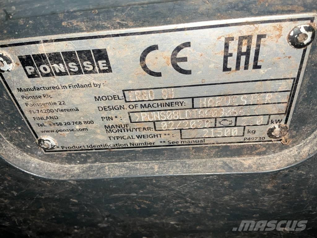 Ponsse ERGO 8W Processadores florestais