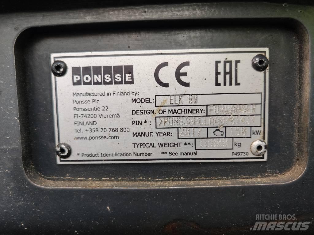 Ponsse Elk 8W Forwarders florestais