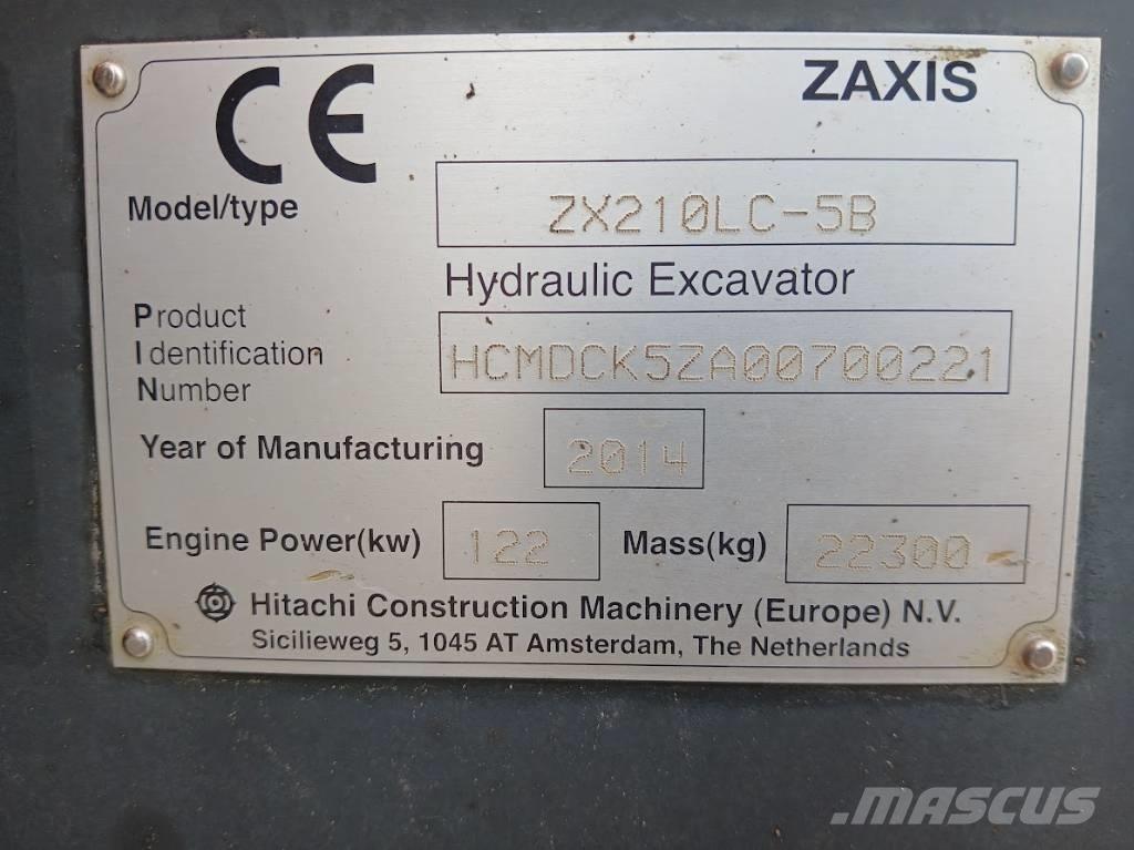 Hitachi ZX 210 LC-5B Escavadoras de rastos