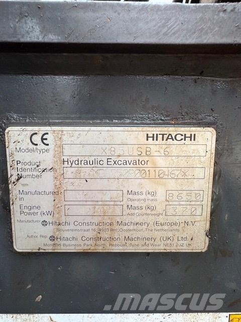 Hitachi ZX 85 USB-6 Escavadoras Midi 7t - 12t