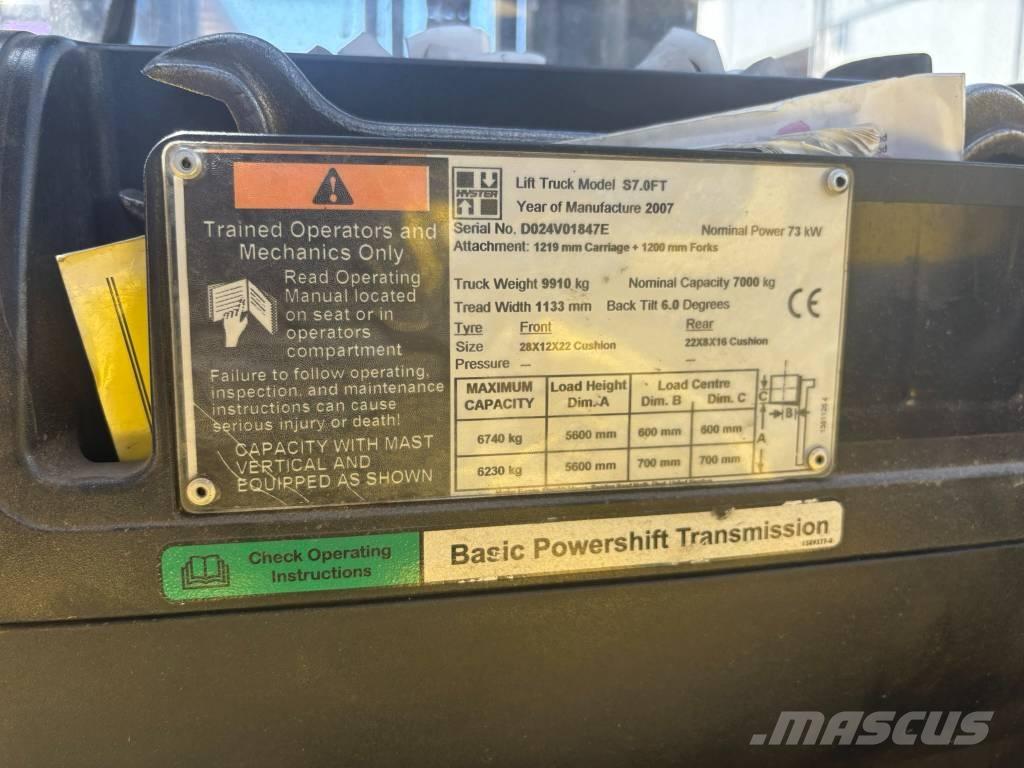 Hyster S7.0FT Empilhadores a gás