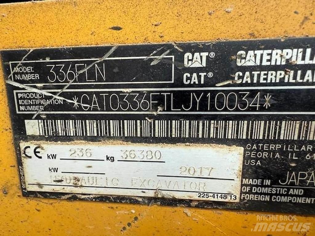 CAT 336 F LN Escavadoras de rastos
