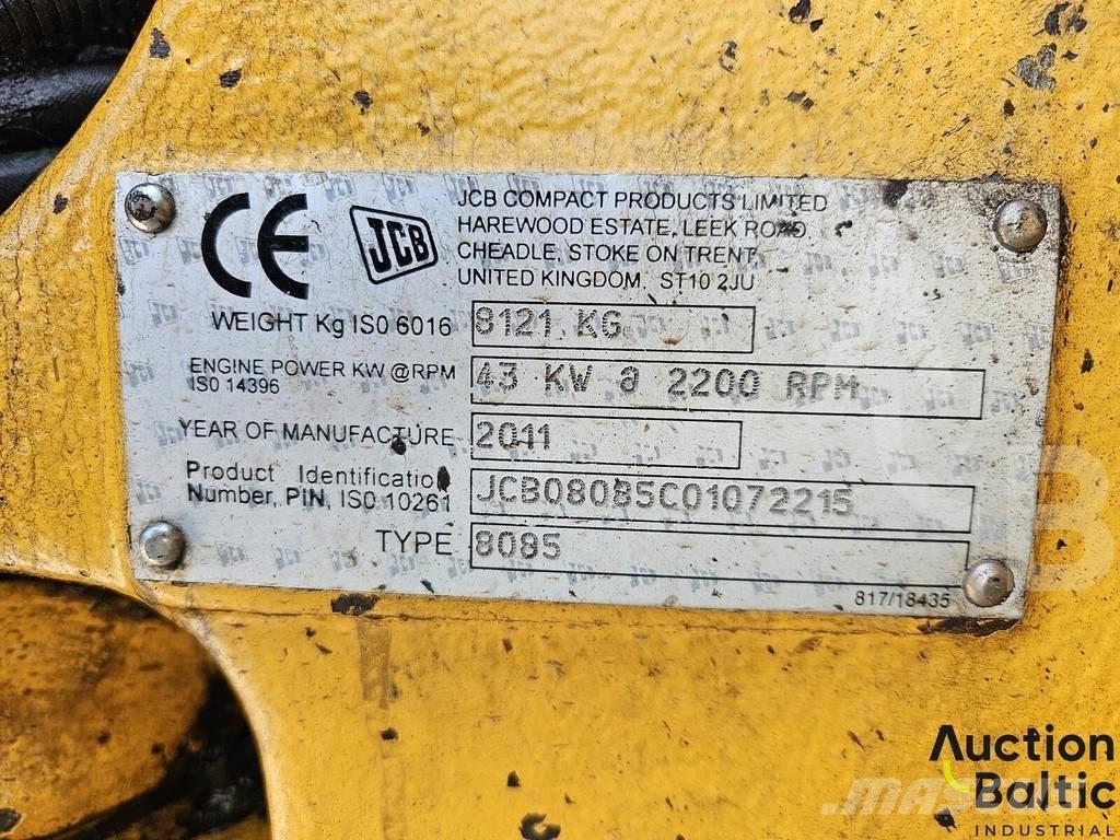JCB 8085 Escavadoras Midi 7t - 12t