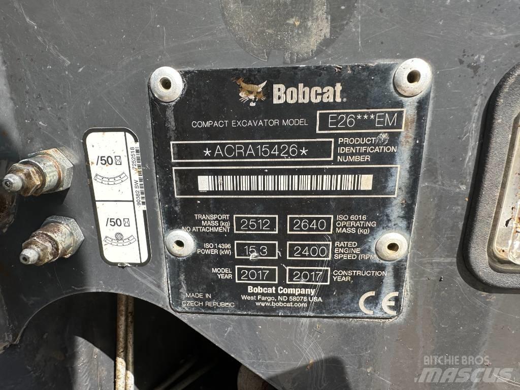 Bobcat E 26 Mini Escavadoras <7t