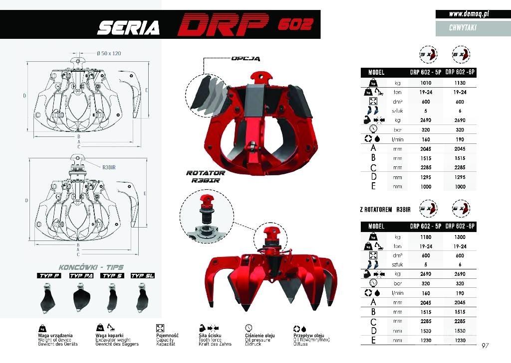 DEMOQ DRP250 4P Garras