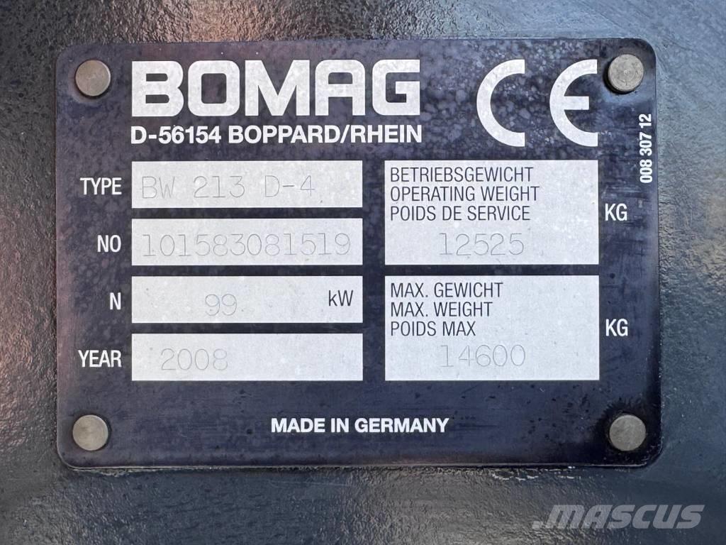 Bomag BW 213 D-4 Cilindros Compactadores monocilíndricos