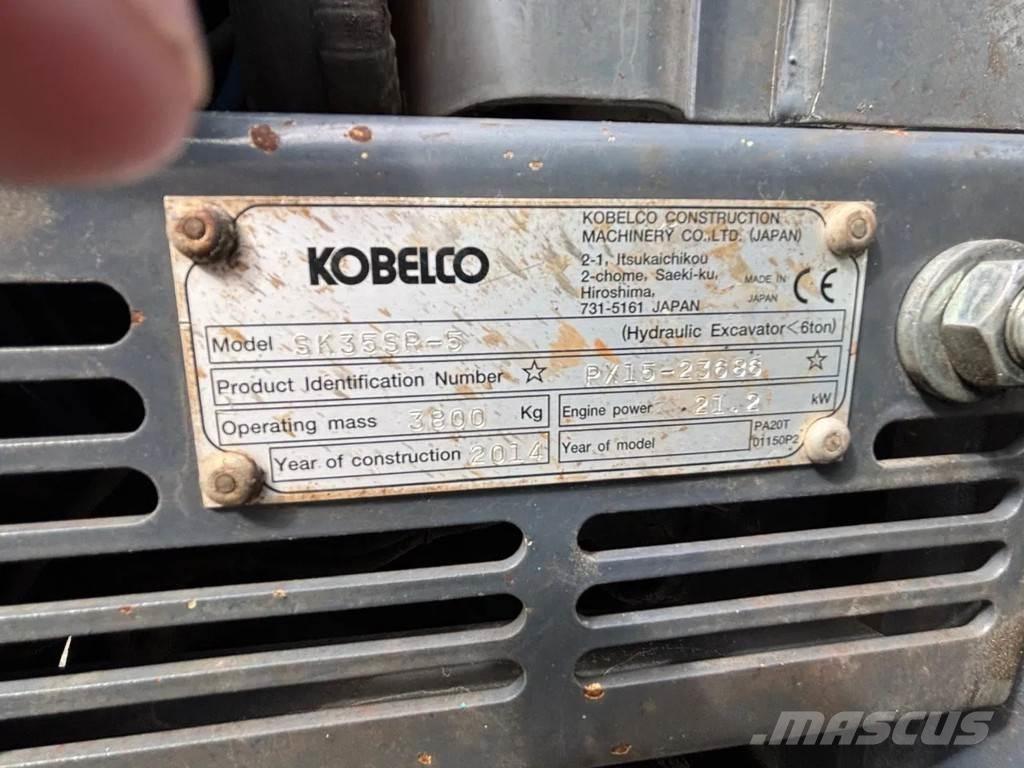 Kobelco SK35SR-5 Mini Escavadoras <7t