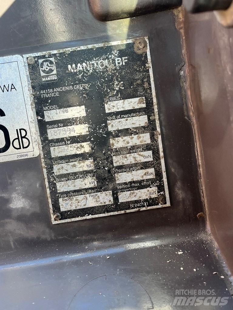 Manitou 1740 Manipuladores telescópicos