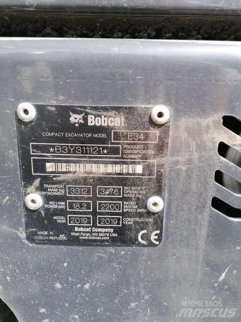 Bobcat E34 Mini Escavadoras <7t
