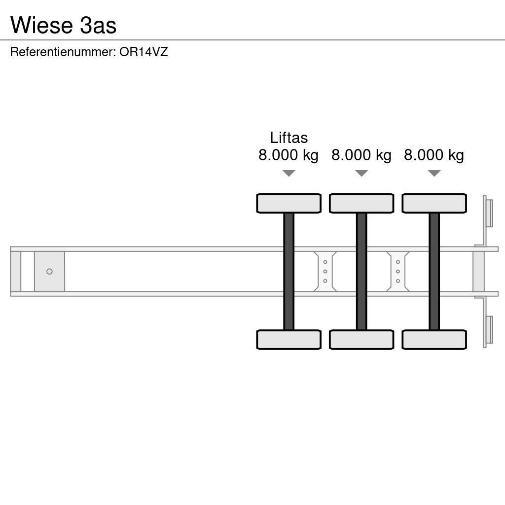 Wiese 3as Semi Reboques estrado/caixa aberta