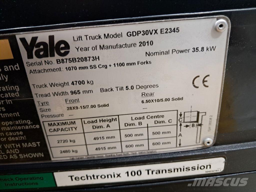 Yale GDP30VX Empilhadores Diesel