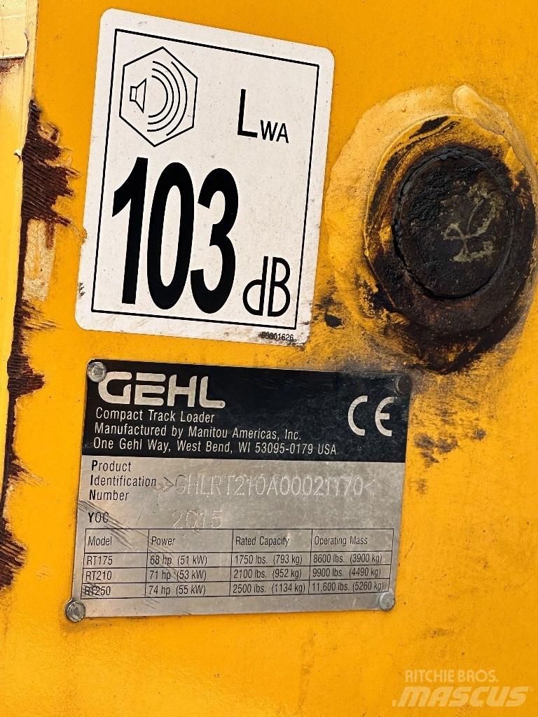 Gehl RT 210 Carregadoras de direcção deslizante