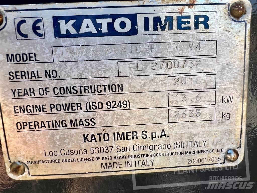 Kato HD27V4 Mini Escavadoras <7t