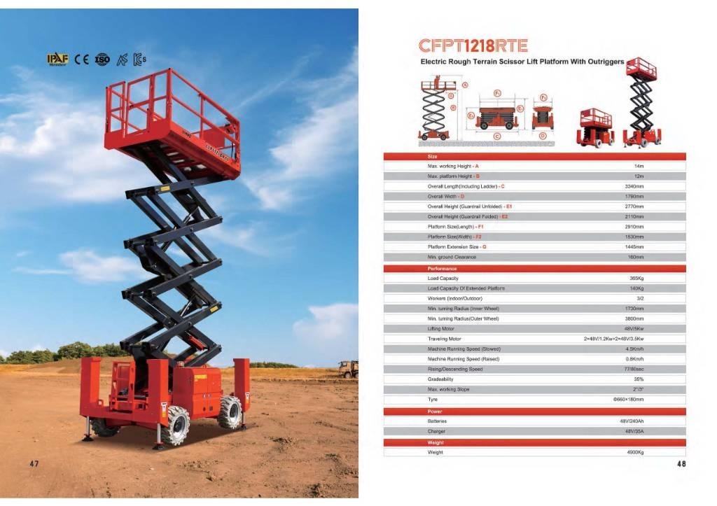 CFMG CFPT1218RTE Elevadores de tesoura