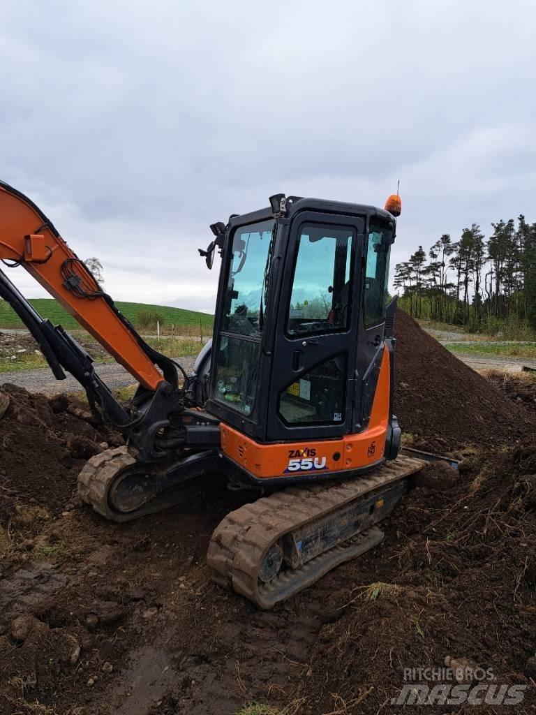 Hitachi ZX55US-6 CLR Mini Escavadoras <7t