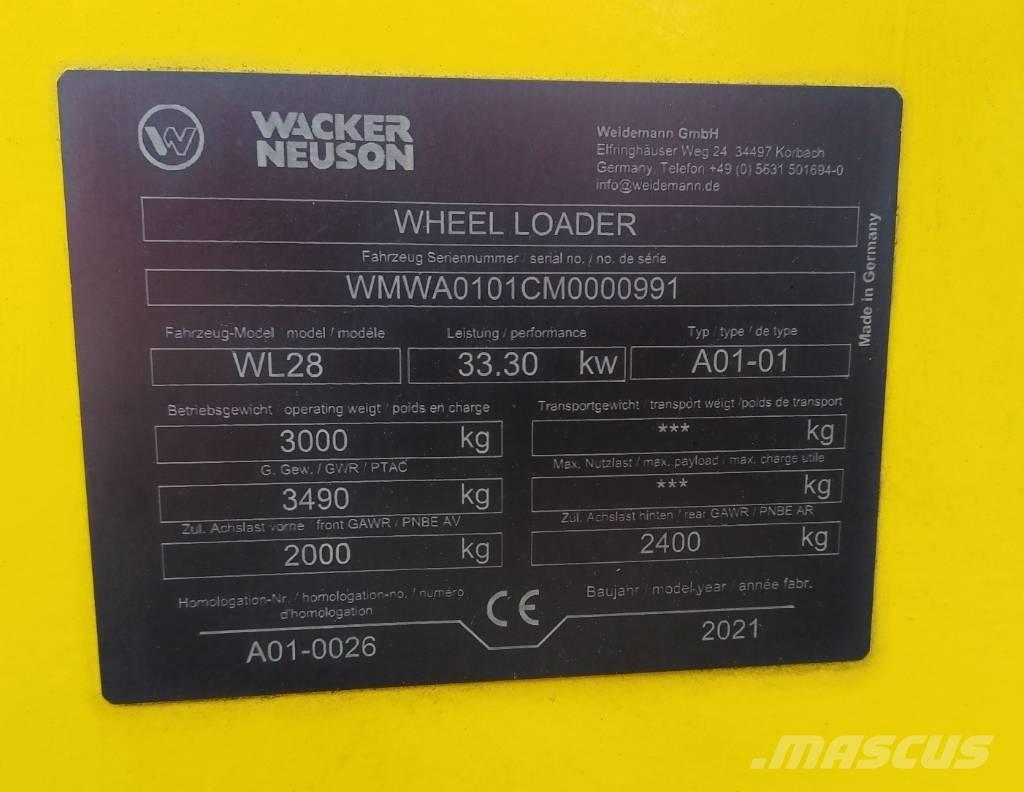 Wacker Neuson WL 28 Pás carregadoras de rodas