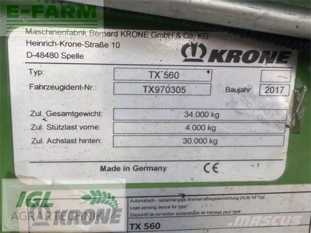 Krone tx 560 Carrinhos de grão