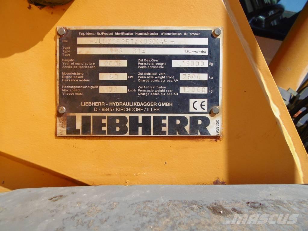 Liebherr A314 Escavadoras de rodas