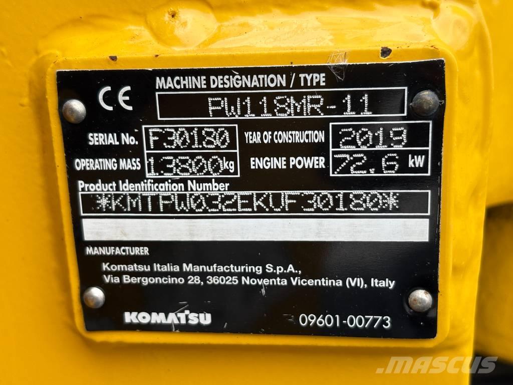 Komatsu PW118-11 Escavadoras de rodas