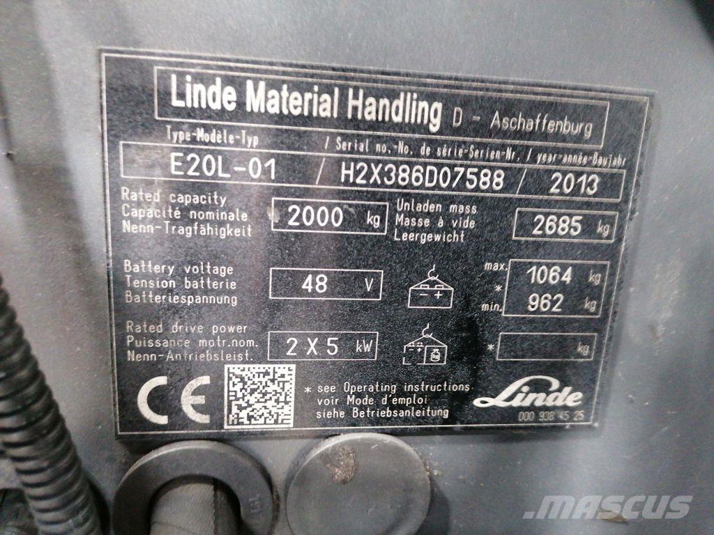 Linde E20L-01 Empilhadores eléctricos